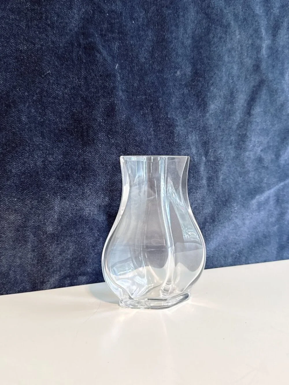 BACCARAT CRYSTAL VASE LILAS PATTERN- MULTISIDED LIP AND BASE - 5